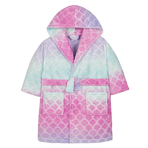 Image of Minikidz Girls Sherbet Ombre Plush Mermaid Dressing Gown Mermaid 3-4 Years