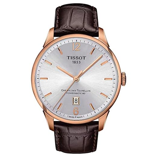 Tissot Reloj Analógico para Hombres de Suizo automático con Correa en Cuero T0994073603700