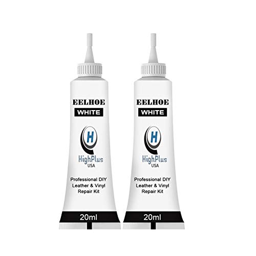 Kit de reparaci�n de cuero crema de 2 piezas de reparaci�n de cuero y vinilo, el mejor cuidado de piel, reparaci�n de ara�azos de cuero para asiento de coche, sof�s, muebles, zapatos, sof�