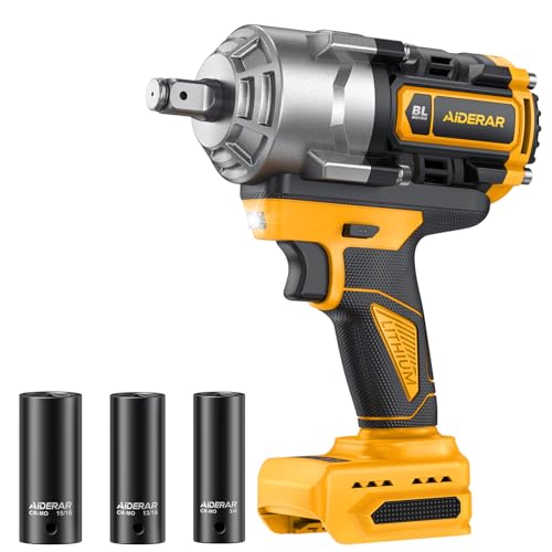 AIDERAR Impact Wrench for DeWalt Battery 1328Ft-Lbs (1800N.m) Impact Driver