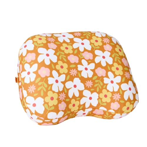 Ballast Beach Pillow – Comfy, Durable & Compact, Stays Put on Windy Beaches with Patented Sand Pouch, Inflatable Pillow for Beaches, Pools, Camping, Festivals and Travel (Oahu Floral)