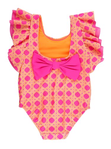 Image of RuffleButts Baby /Toddler Girls Ruffle Strap One Piece Swimsuit w /UPF 50+ Sun Protection