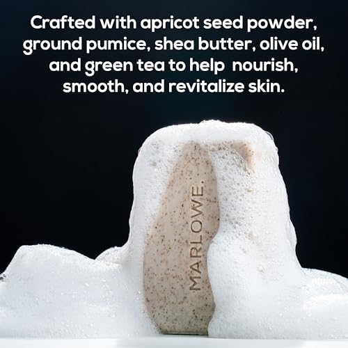 MARLOWE-No-102-Mens-Body-Scrub-Soap-7-Ounce-Variety-Trio-Exfoliating-Body-Soap-Bars-for-Men-Natural-Ingredients-Green-Tea-Extract-3-Scents MARLOWE No 102 Mens Body Scrub Soap 7 Ounce Variety Trio Exfoliating Body Soap Bars for Men Natural Ingredients Green Tea Extract 3 Scents