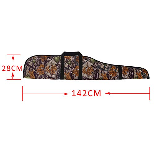 Tourbon Hunting Shooting Tactical 55 Inch Scoped Rifle Gun Carry Case Bag Slip - Camouflage #TOP4