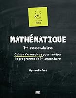 Mathématique 1re secondaire 2891445015 Book Cover