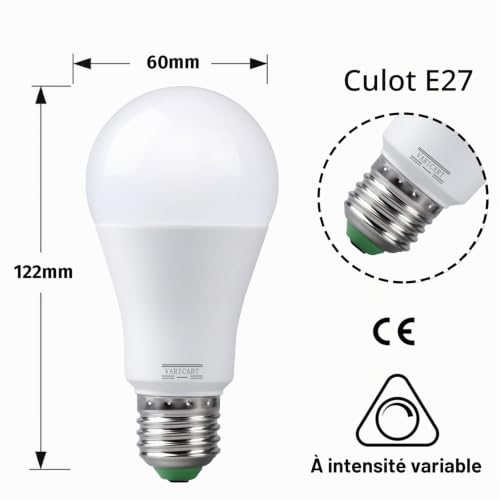Ampoule LED couleur E27 pour supprimer la fatigue visuelle avec l'éclairage dimmable - 2