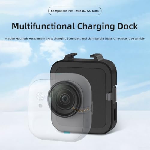 Chargeur magnétique Insta360 GO Ultra contre batterie faible