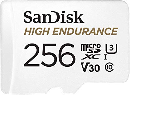 Image of SanDisk 256GB High Endurance Video MicroSDXC Card for Dash Cams Works with Garmin Mini 2, 47, 57, 67W Series (SDSQQNR-256G-GN6IA) Bundle with Everything But Stromboli SD & Micro SD Memory Card Reader