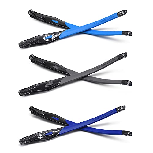 Patas de goma Oakley Crosslink antideslizantes repuesto azul oscuro marco negro