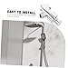 LOORGVEL Adjustable Shower Holder Arm Mount Durable Handheld Shower Bracket for Standard Connectors Easy Install Fit No Tools Required