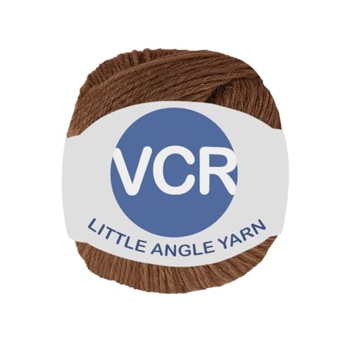 Image of VCR 4 Ply Coffee Brown Little Angle Yarn, 25 Grams, 92 Meters Length, 100% Acrylic Soft Baby Knitting Yarn for Crochet, Newborn Sweaters, Soft Baby Socks, Mittens and Leggings, Pack of 1
