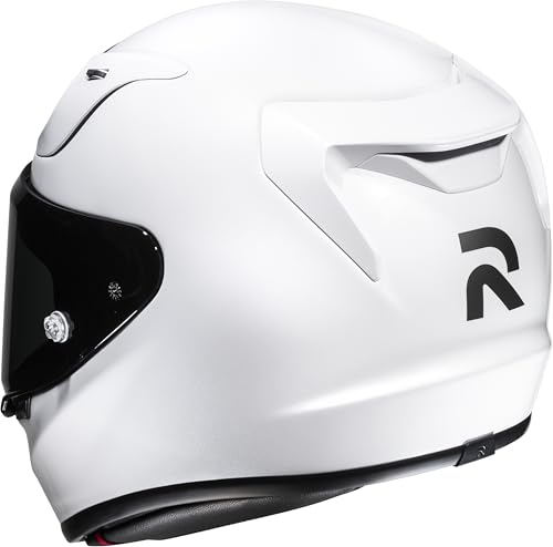Casque intégral HJC RPHA 12 blanc perlé taille L contre le vent