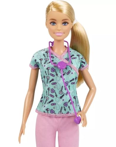 Image of Barbie Doll & Accessories Makeup Artist Fashion Doll (Blond Nurse)
