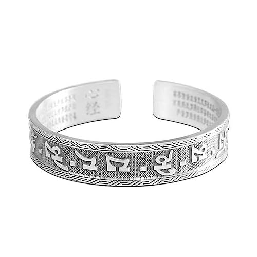 Leatrom Men's Vintage Fashion Zinc Alloy Open End Adjustable Size Bracelets, Fits Most Men