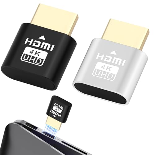 Paquete de 2 unidades 4K Wireless HDMI Streaming Stick, adaptador de duplicación para TV/PC/móvil Plug & Play, receptor de medios inteligente, acceso a todos los canales, dispositivo de fundición