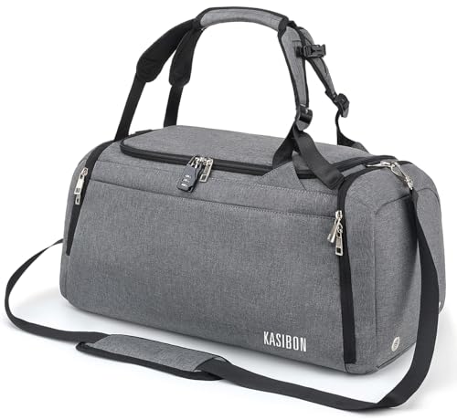 42L Waterproof Gym Bag with Shoes Compartment Sports Bag with Wet Pocket