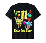 Mademark x SpongeBob SquarePants - SpongeBob I am 11 Years Old Birthday Party T-Shirt