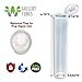 W Gallery 500 Clear 116mm Open Cap Pop Top Tubes - Airtight Smell Proof Containers - Plastic Medical Grade Prescription Bottles for Pills Herbs Flowers Supplements, Bulk Pack, Not Glass Jars