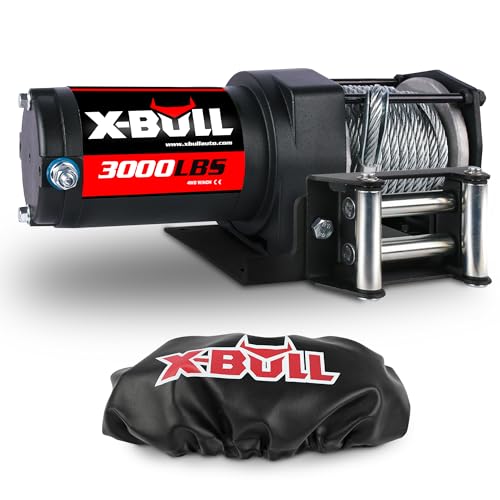Cabrestante eléctrico X-BULL 12V 3000LBS con cubierta miniatura 1