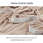 NICEEC Loveseat Cover Super Soft 1-Piece BalletPink Slipcover for Loveseats Stretch Universal Spandex Couch Covers for Living Room Easy Fit Washable Furniture Sofa Protector with Skirt - Image 4