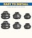 UBOG 6PCS Ball Joint Boot,Car Accessories Rubber Joint,Dust Boots Cover,Turn To Rod Arm Ball Joint Head Dust Protection Rubber Cover,Ball Joint Rubber Dust Boot Covers,Suitable to Most Vehicles