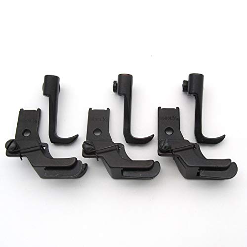 Set de 3 Pies para Máquina de Coser S585L 1/8 3/16 1/4 miniatura 6