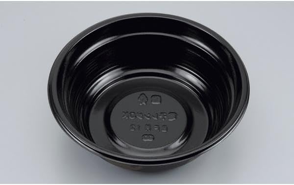 シーピー化成(CP Chemical) 使い捨て弁当箱 丼物 ＢＦ丼１３（黒つづみ）本体 【900枚】 シーピー化成 どんぶり 業務