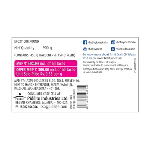 Fevicryl Mould It, 900 g, Clay Set for Modelling and Sculpting, Air Dry Clay for Art and Craft, Gift for Artists, Students, Children (Image - 2)