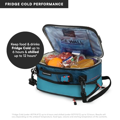Image of Titan High Performance Fridge Cold Expandable Insulated Lunch Box - Blue