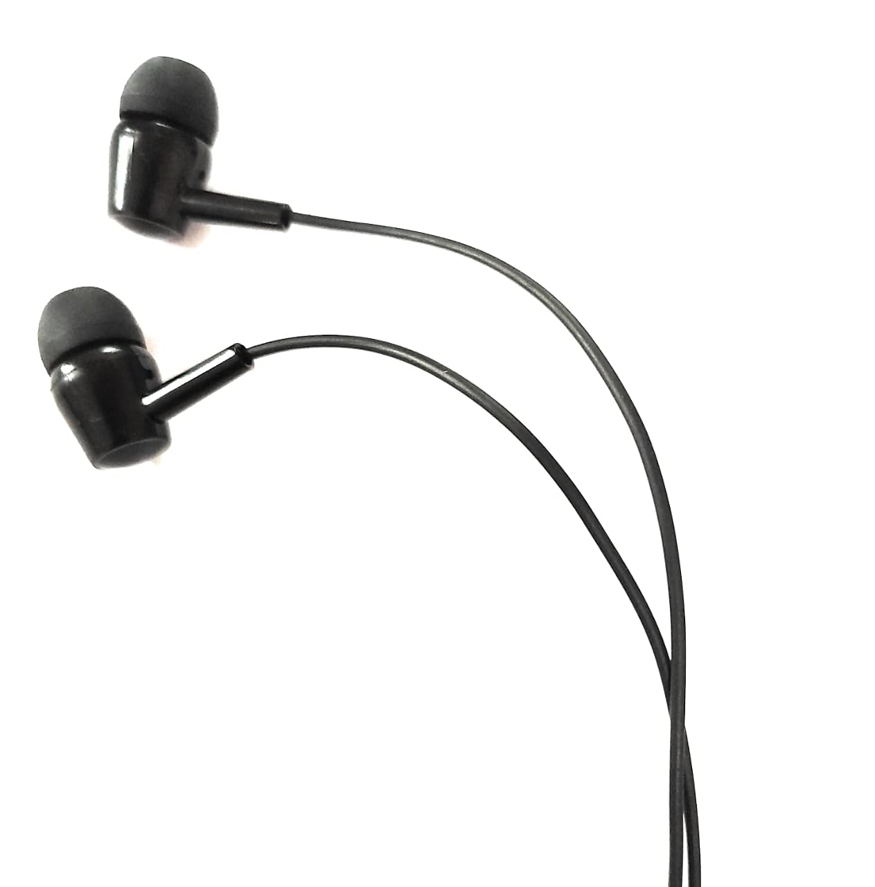 Generic Thinness Wire Wired Earphones Wired Without Mic Headset (Black