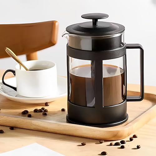 Cafeteira Prensa Francesa de Vidro 300ml Alça Resistente Café Leite e Chá