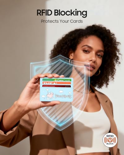 Image of FINTIE Slim Minimalist Front Pocket Wallet, RFID Blocking Credit Card Holder Card Cases with ID Window for Men Women (Soaring Pig)