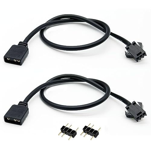 Cable extensor ARGB 5V 3 pines, pack de 2 miniatura 1