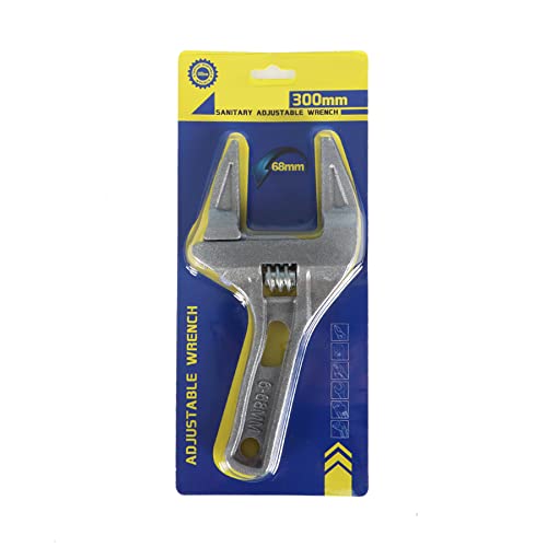 Marddpair 6-68Mm Adjustable Wrench Bathroom Spanner Wrenches Large Openings Wide Jaw 8-Inch Short Shank Aluminum Alloy Spanner Wrenches #TOP25