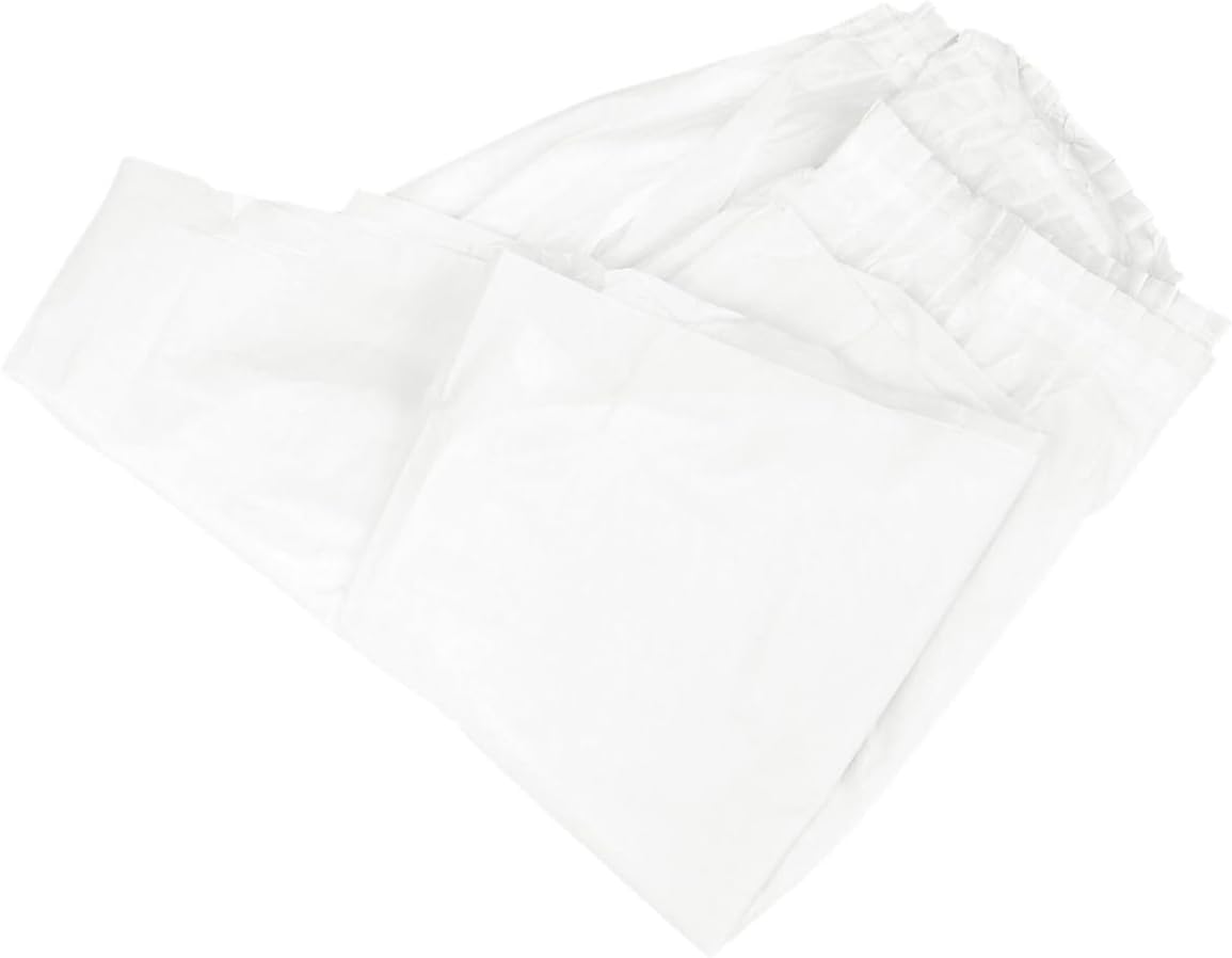 White PEVA Disposable Table Skirt for Wedding Party Table Covers