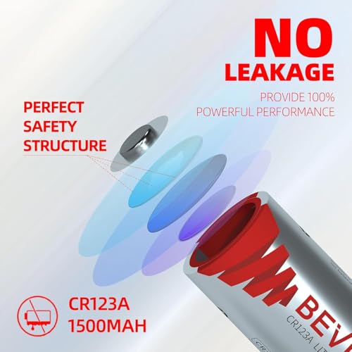 image for BEVIGOR 3V CR123A Lithium Batteries 12 Pack 1500mAh Photo Lithium Batt