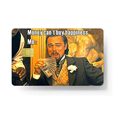 HK Studio Card Skin Sticker Money Funny Meme for EBT, Transportation, Key, Debit, Credit Card Skin - Protecting and Personalizing Bank Card - No Bubble, Slim, Waterproof, Digital-Printed Cover