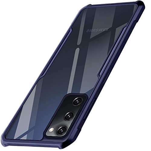 TheGiftKart Shockproof Clear Back Cover Case for Samsung Galaxy S20 FE / S20 FE 5G | 360 Degree Protection | Hard Transparent Back Cover Case for Samsung S20 FE / S20 FE 5G (PC & TPU, Blue Bumper)- Best and cheap mobile covers in India