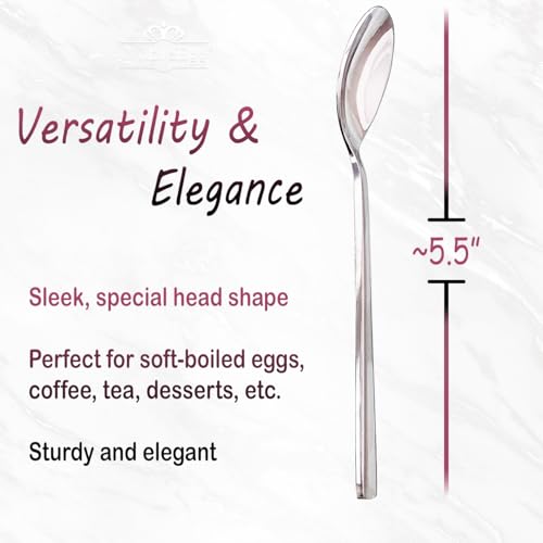 NobleEgg Eierbecher für weich gekochte Eier | 2 Eierhalter aus Porzellan, 2 Eierlöffel aus Edelstahl – Bild 5