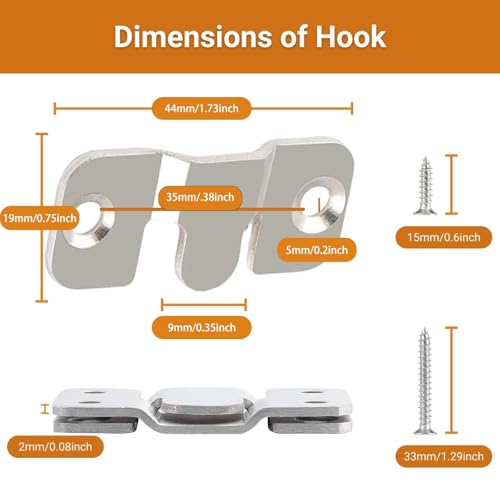 Image of 16Pcs Stainless Steel Interlock Hanging Buckle, Flush Concealed Mount Brackets, Z Clip Bracket for Picture Display Art Gallery