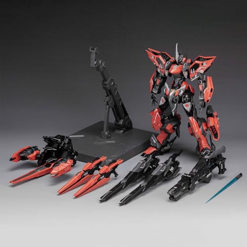 Image of Pipigirl 1 /100 Plastic Alloy Skeleton Mecha Action Figures Kits, Yan Mie, 8.66 in High, Easy to Assembly Mecha Model