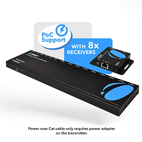 Orei 1x4 HDMI Extender Splitter multiplo su