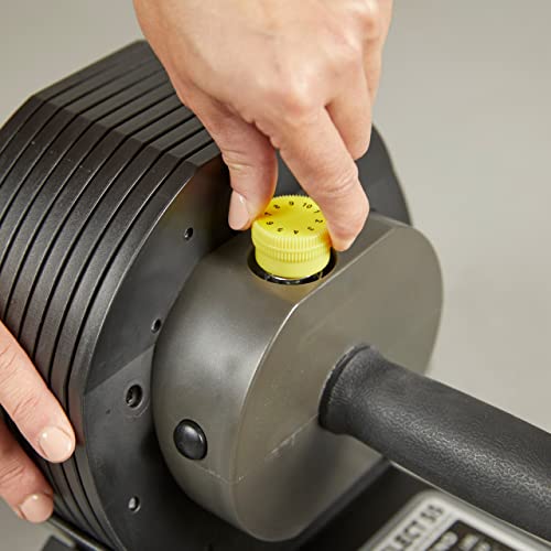 Foto von Kettler Vario Dumbbell Select 55 Variable Einzelhantel mit bis zu 24,9 Kg, Variable Gewichtseinstellung in 2,5 Kg Schritten mit 10 Scheiben für Krafttraining und Muskelaufbau