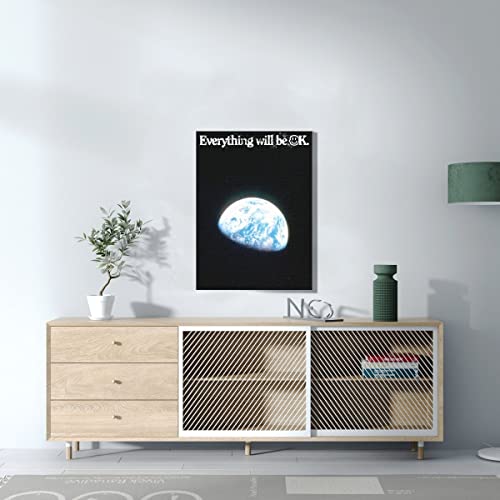 Affiche poster Everything Will Be OK humour écologie toile rétro - 3