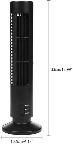 Miniatura 7 de Gonetre Enfriador de aire portátil Ventilador vertical sin aspas Ventilador de aire acondicionado de escritorio USB Mini ventilador de torre de
