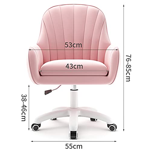 Chaise de bureau pivotante contre le mal de dos en velours doux - 4