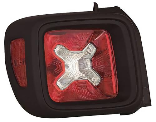 PROPOSTEONLINE Gruppo ottico realizzato per Jeep RENEGADE dal 2014 al 2018 posteriore Sinistro Cornice interna nera 51953121