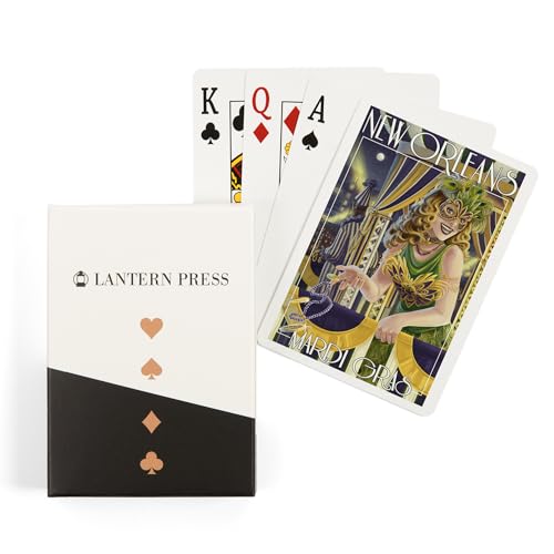 Lantern Press New Orleans Mardi Gras Naipes Poker 52