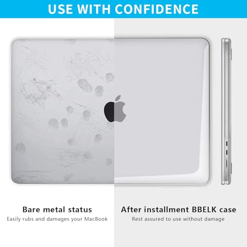 Image of Sounce Laptop Cover 13.6 Inch for MacBook Air M2 M3 Case Cover Laptop Case Compatible with 2022 Release MacBook Air M2 A2681 M3 A3113 Case Waterproof Laptop Protector Hard Case