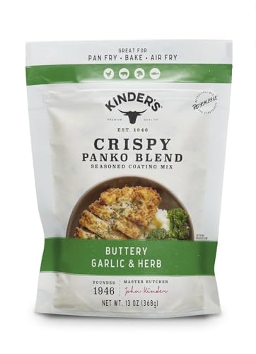 Kinders Crispy Panko Blend – Buttery Garlic & Herb, 13